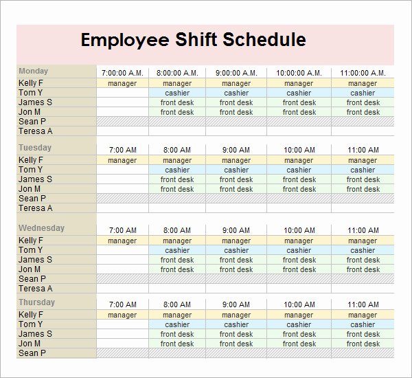 Employee Shift Schedule Generator
