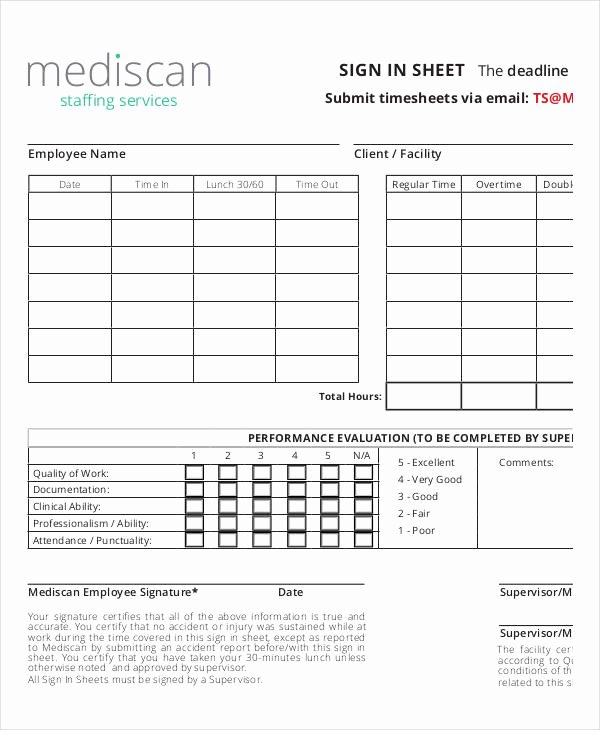 Employee Sign In Sheets 8 Free Word Pdf Excel