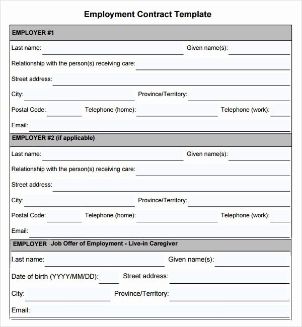 Employment Contract Template