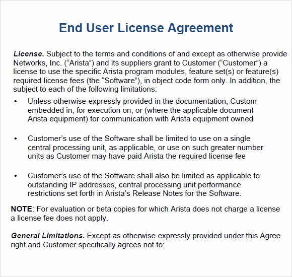 Software License Agreement Template