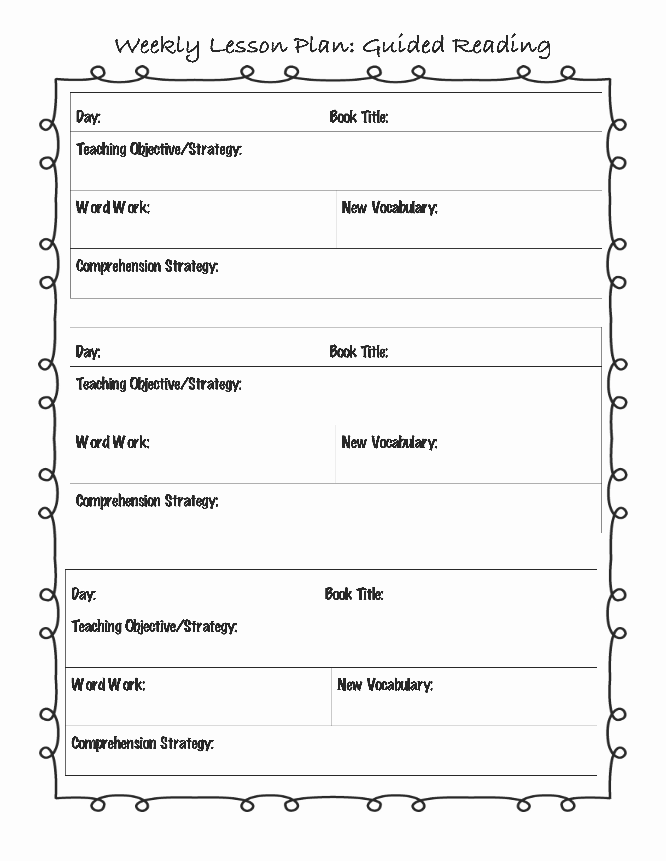 lesson plan template