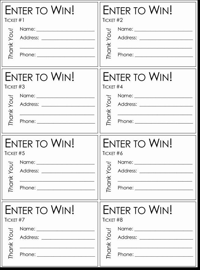Enter to Win Template Word Kenindle fortzone
