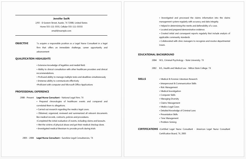 Entry Level Cna Resume Examples