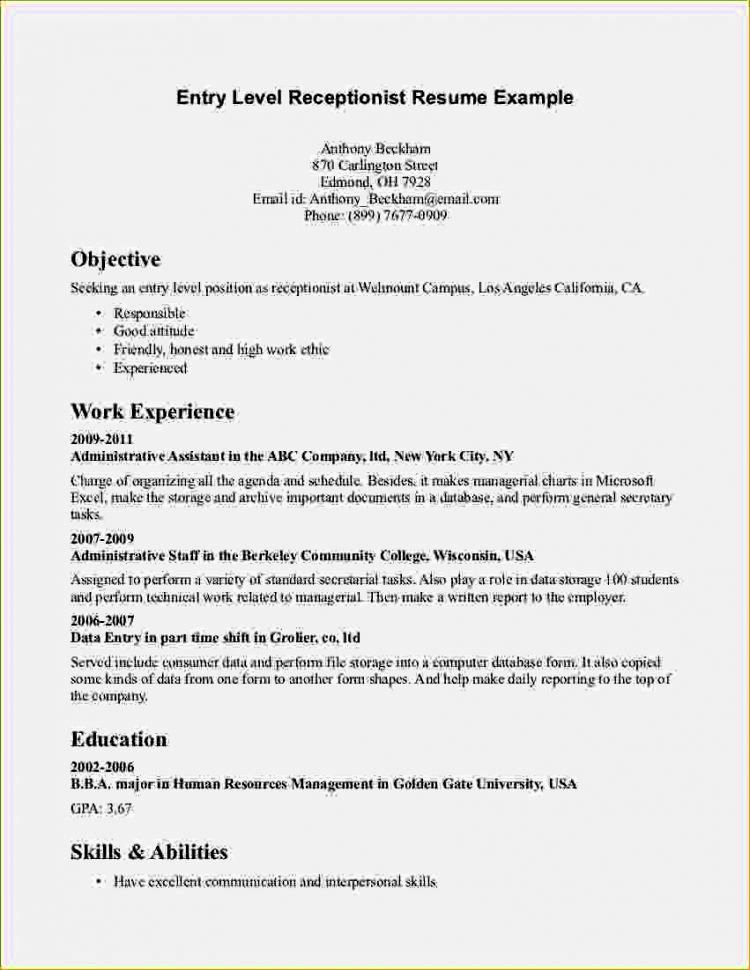 entry level high school resume