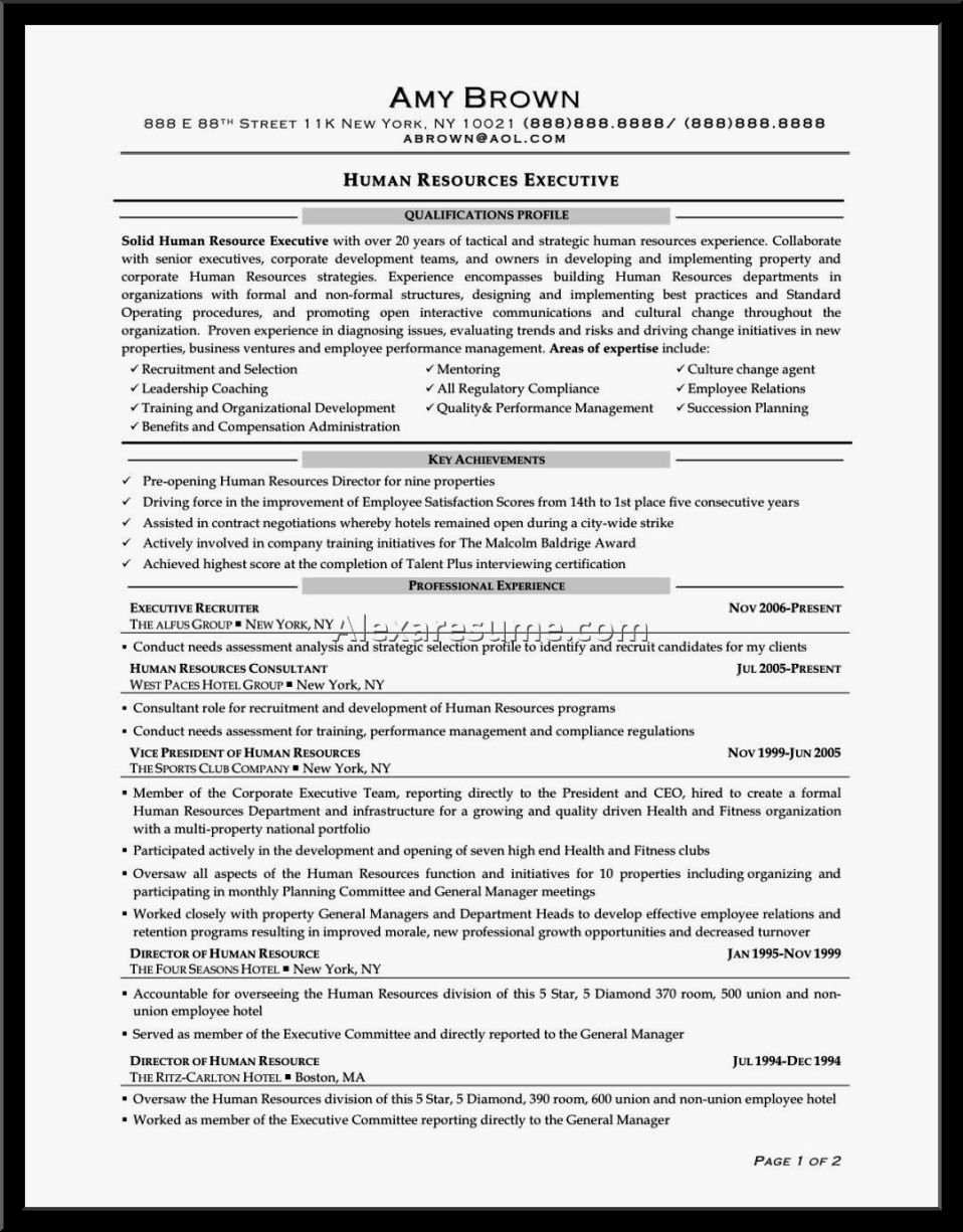 Entry Level Human Resources Resume