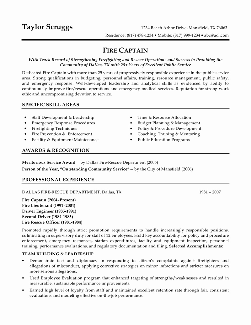 Entry Level Security Guard Resume – Perfect Resume format