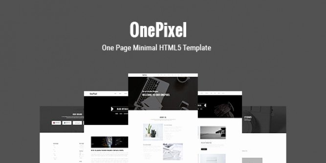 Epixel – E Page Minimal HTML5 Template
