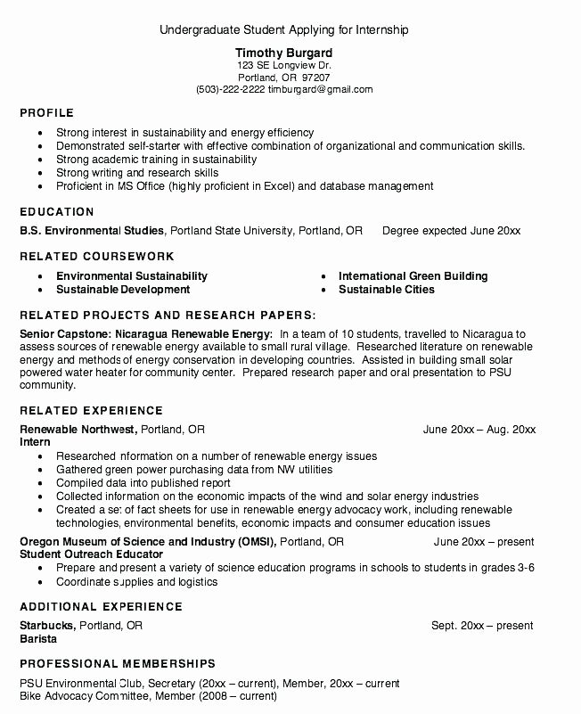 Equity Research Internship Resume Samples for College
