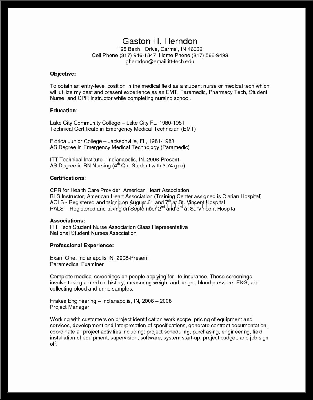 Essay First Job Resume Objective Examples Entry Level