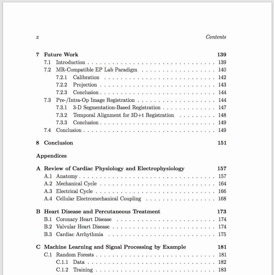 essay table of contents example