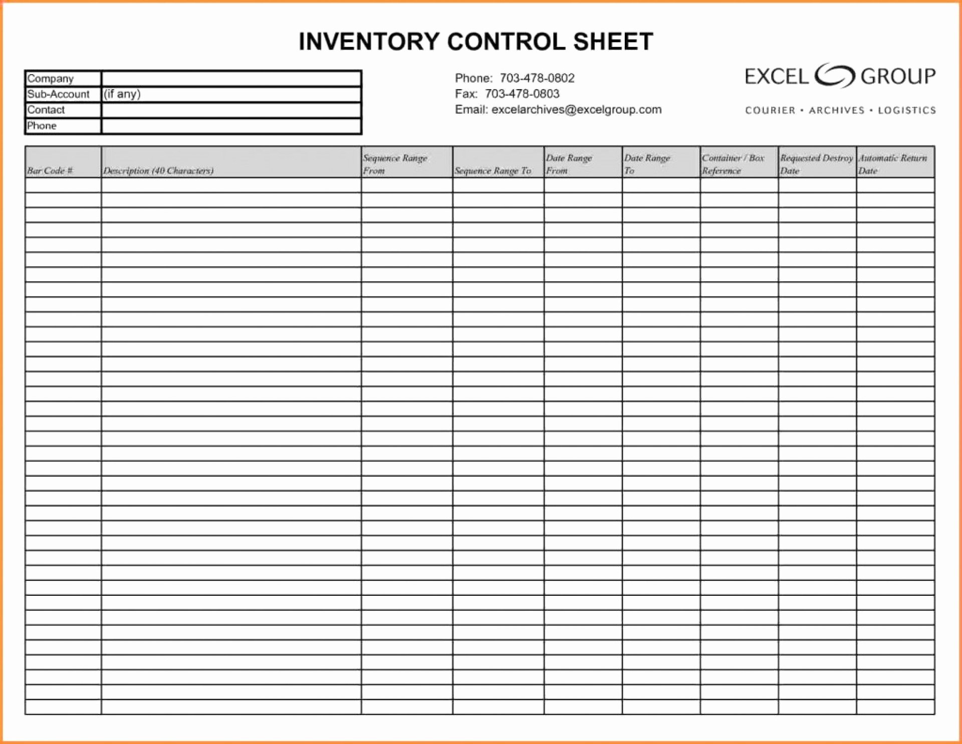 estate executor spreadsheet