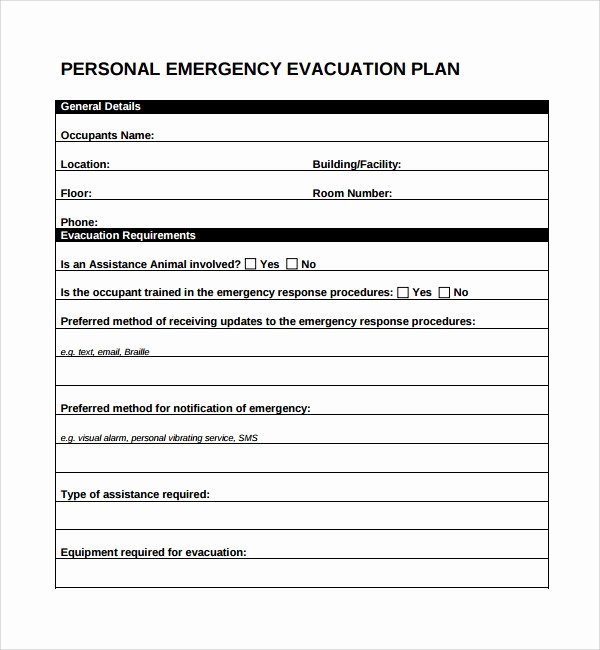 Evacuation Plan Templates