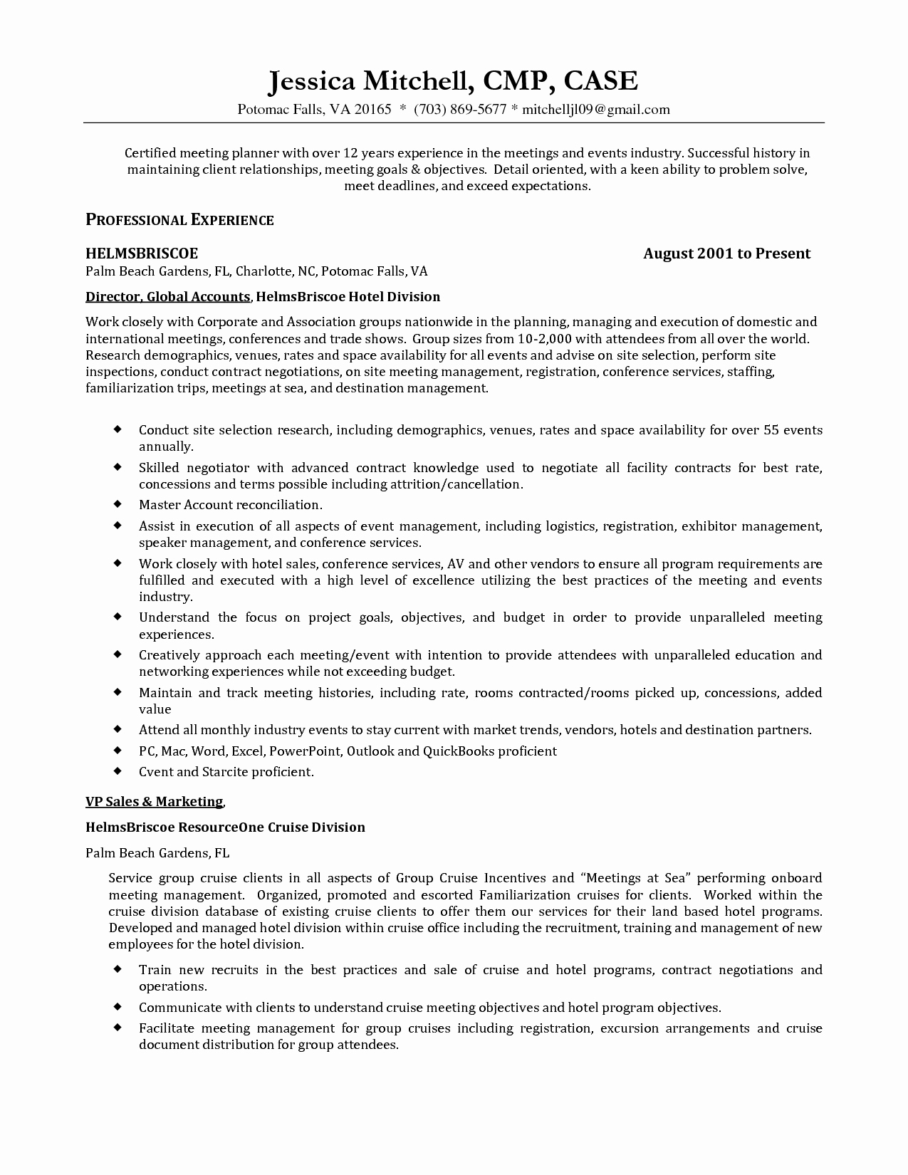Event Planner Resume with No Experience Bongdaao
