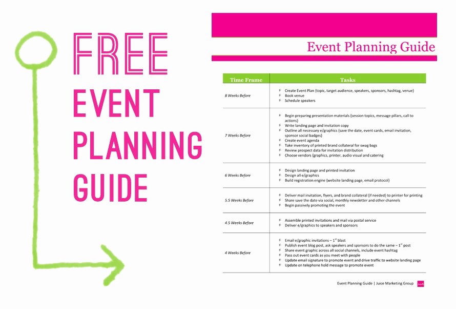 Event Planner Timeline Template
