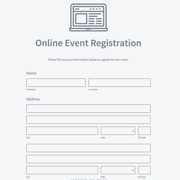 Event Registration form Builder