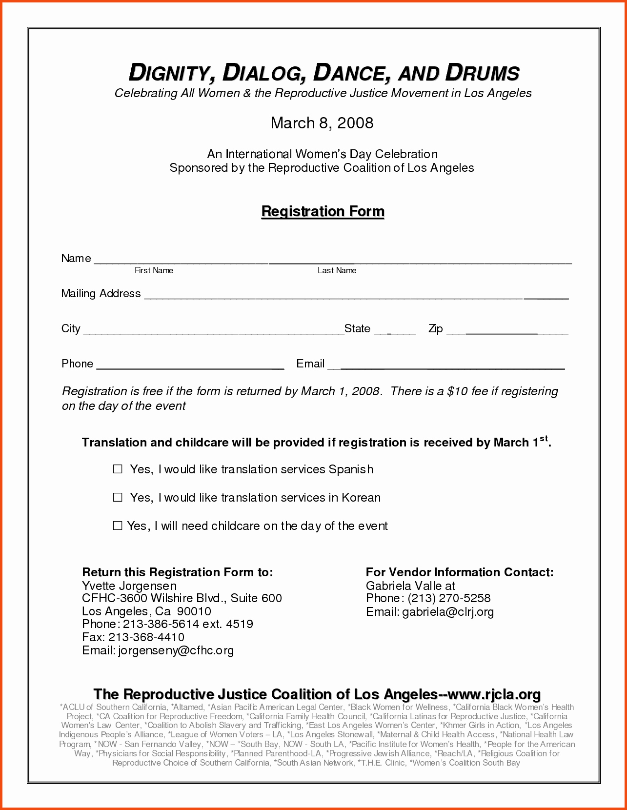 event registration form template word