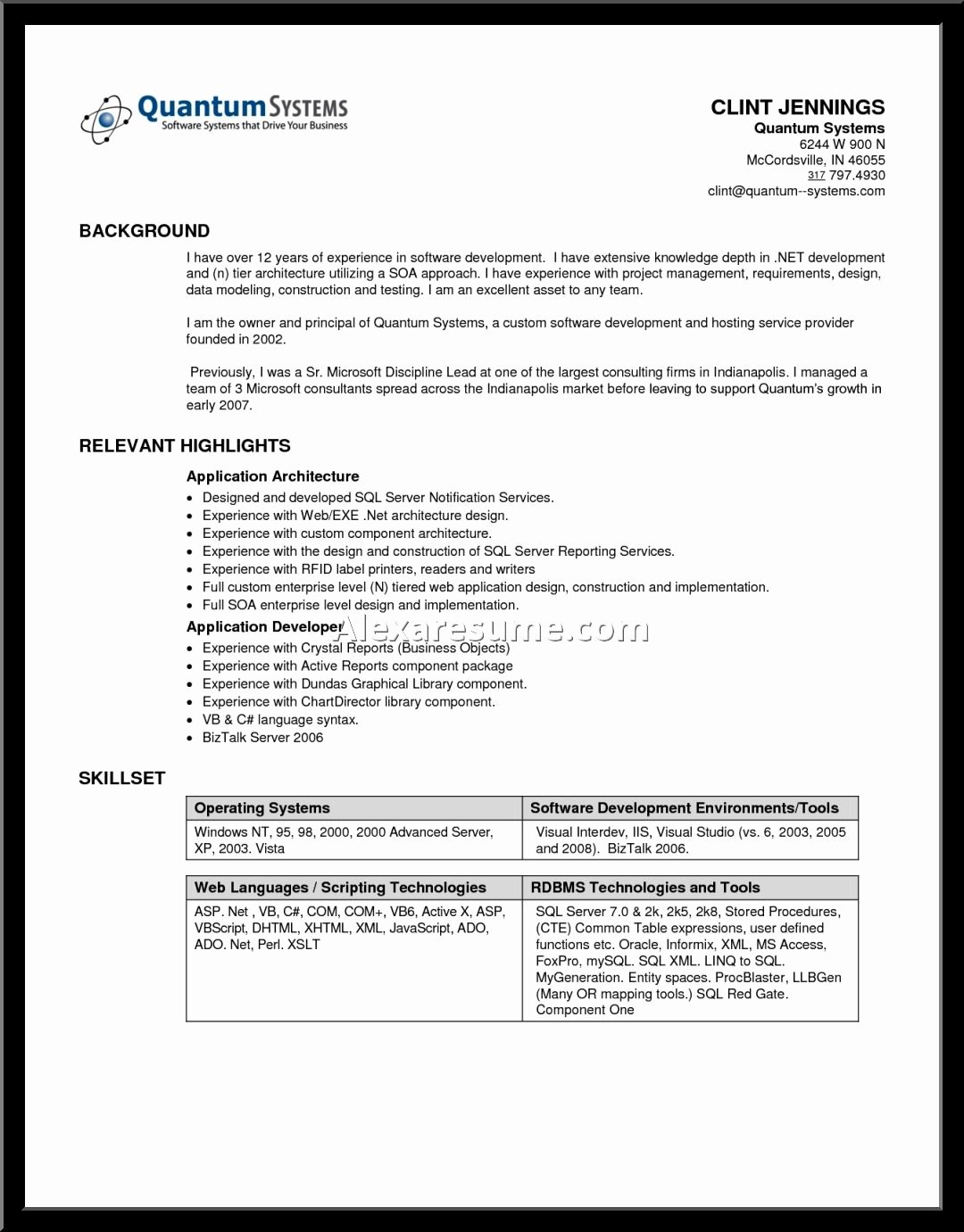 Example Of Functional Resume Massage therapist