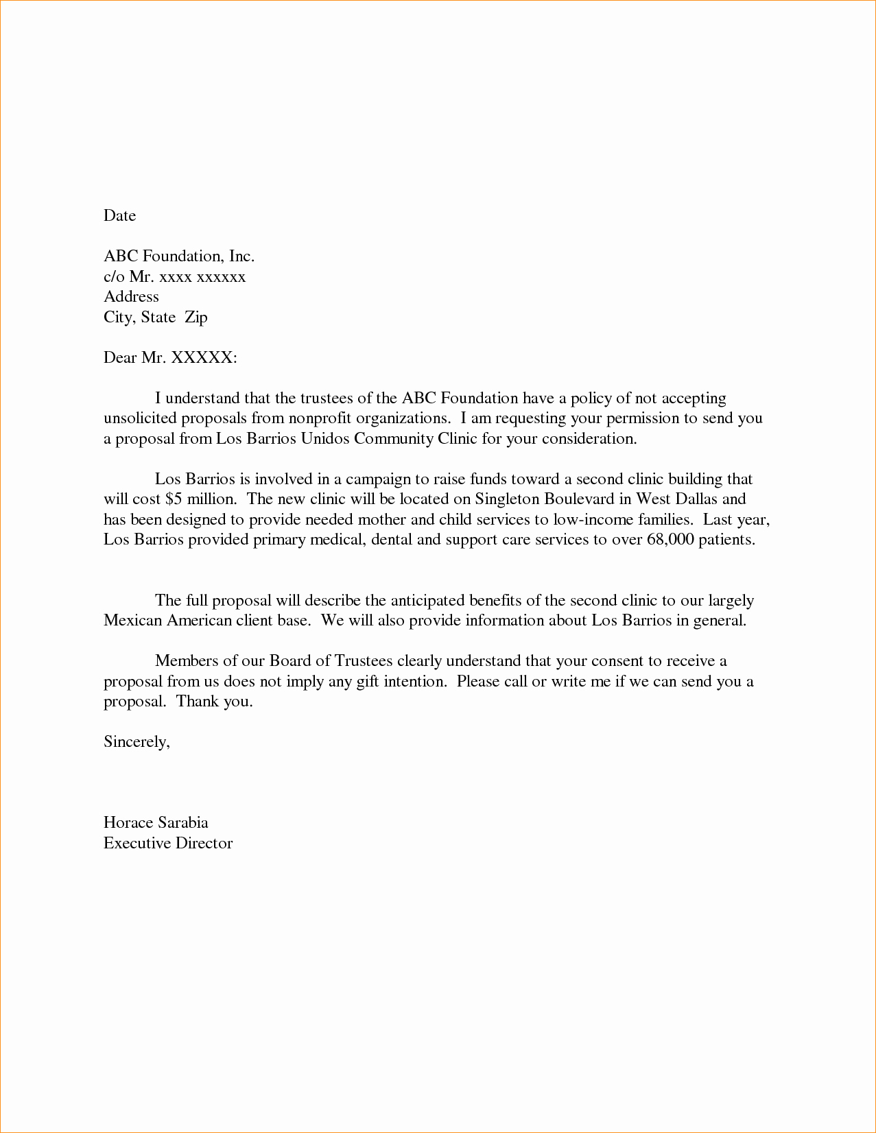 Example Proposal Letter Business Proposal Templated