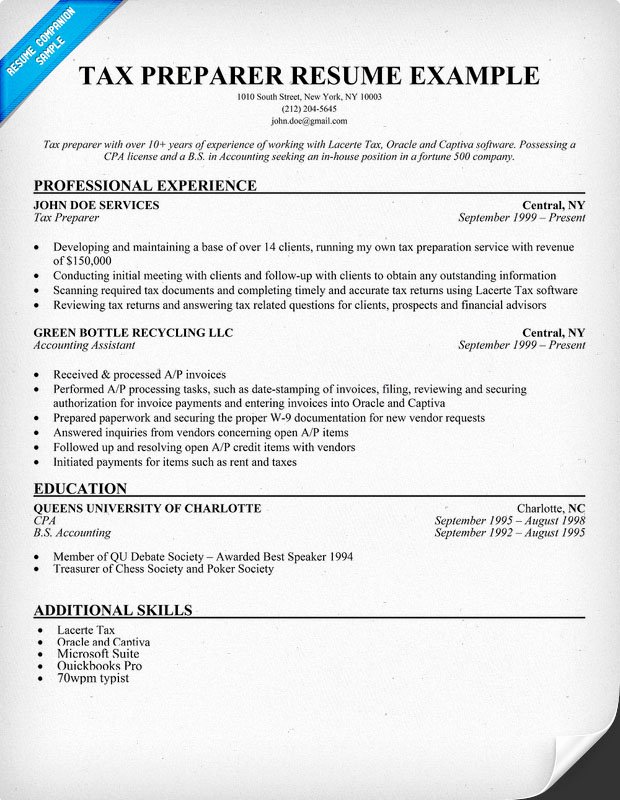 Example Resume July 2015