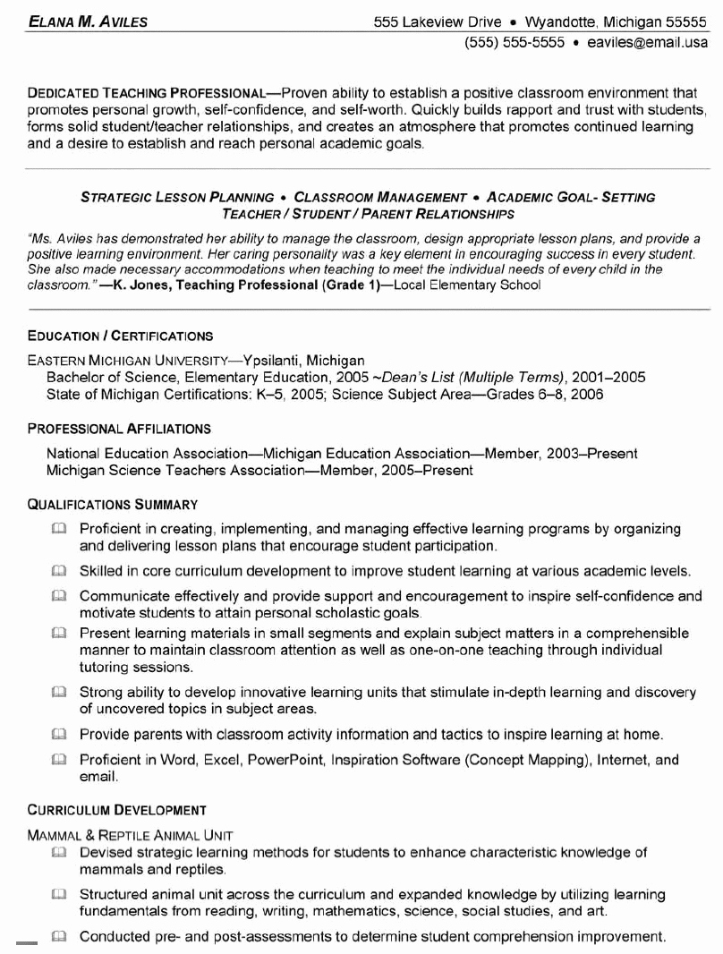 Example Resume Recent Graduate Resume Example