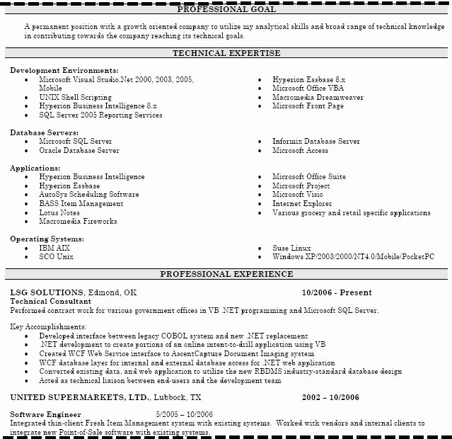 Example Resume Resume format Bullets Paragraph