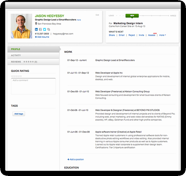Example Resume Resume format for Applicant Tracking System