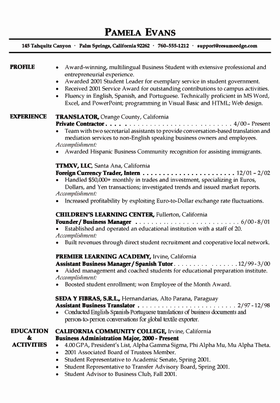 Examples Good Resumes that Get Jobs