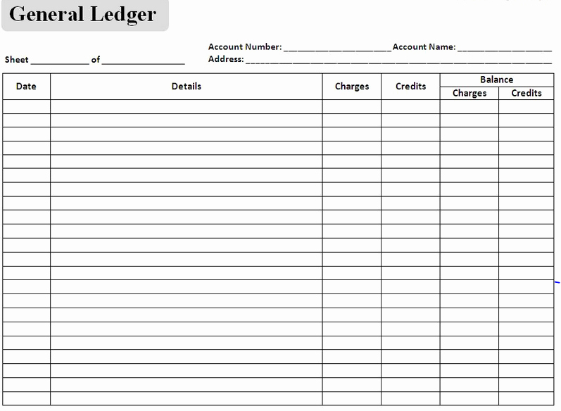 excel accounting templates general ledger