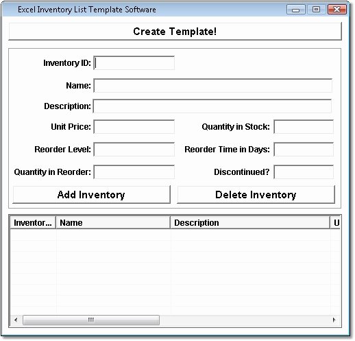 Excel Contact List Template