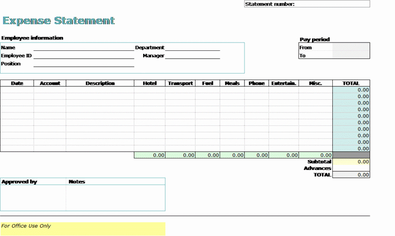 Excel Expense Report Template Mac Best Photos Of Excel