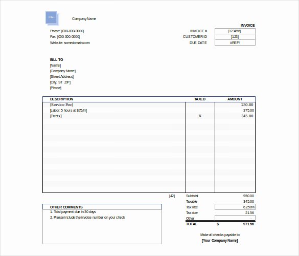 Excel Invoice Template 31 Free Excel Documents Download
