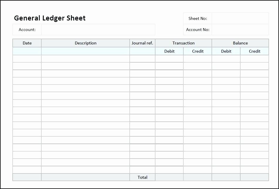 General Journal Template Excel – Letter Example Template