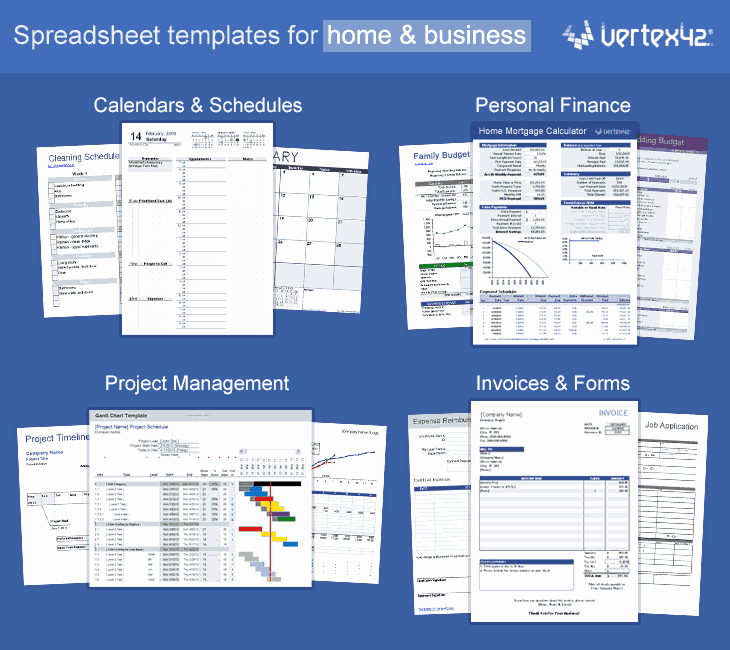 Excel Templates Calendars Calculators and Spreadsheets