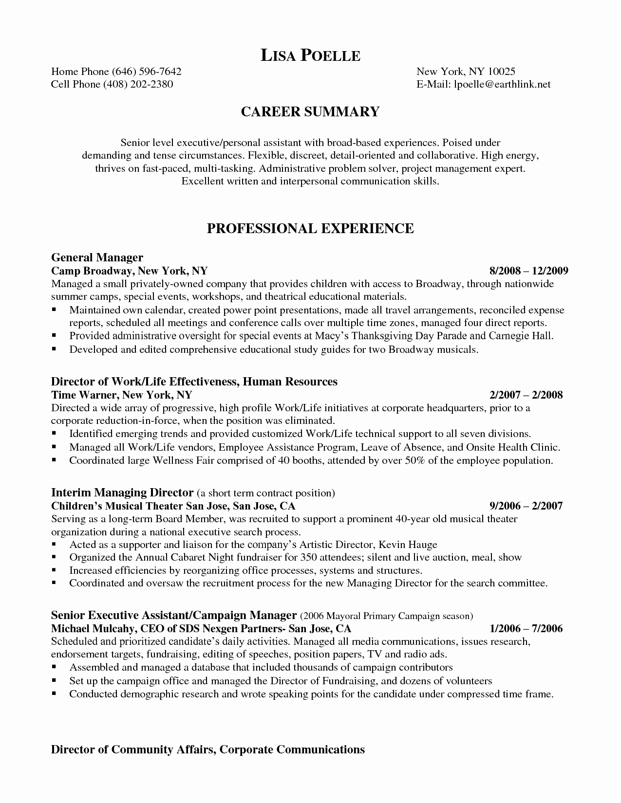 Executive assistant to Ceo Resume Sample Resume Ideas