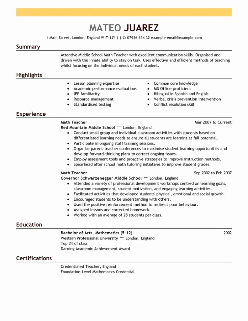 Executive Resume Examples 2015