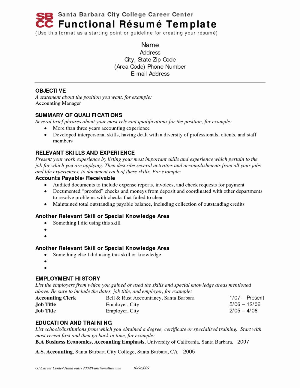 Executive Resume Template Free Download