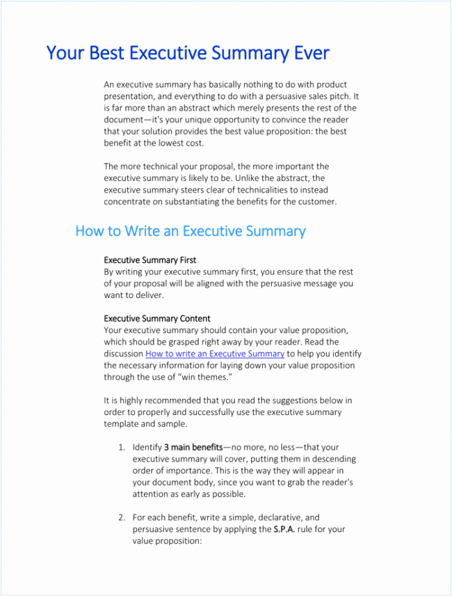 Executive Summary Templates 15 Examples and Samples