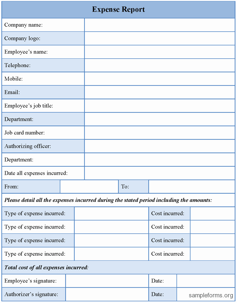 Expense form Template Excel 2010 Excel Personal