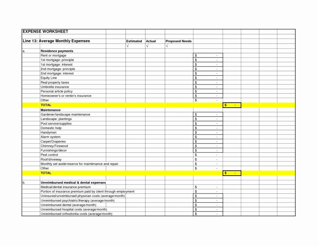 Expenses Spreadsheet Excel Monthly Maggi Locustdesign Co