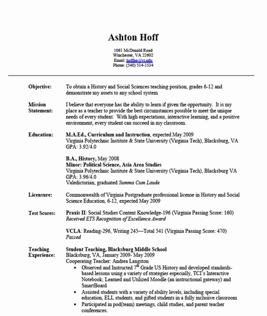Experience Resume Example Resume Samples
