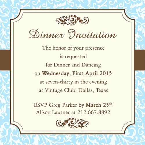 Fab Dinner Party Invitation Wording Examples You Can Use