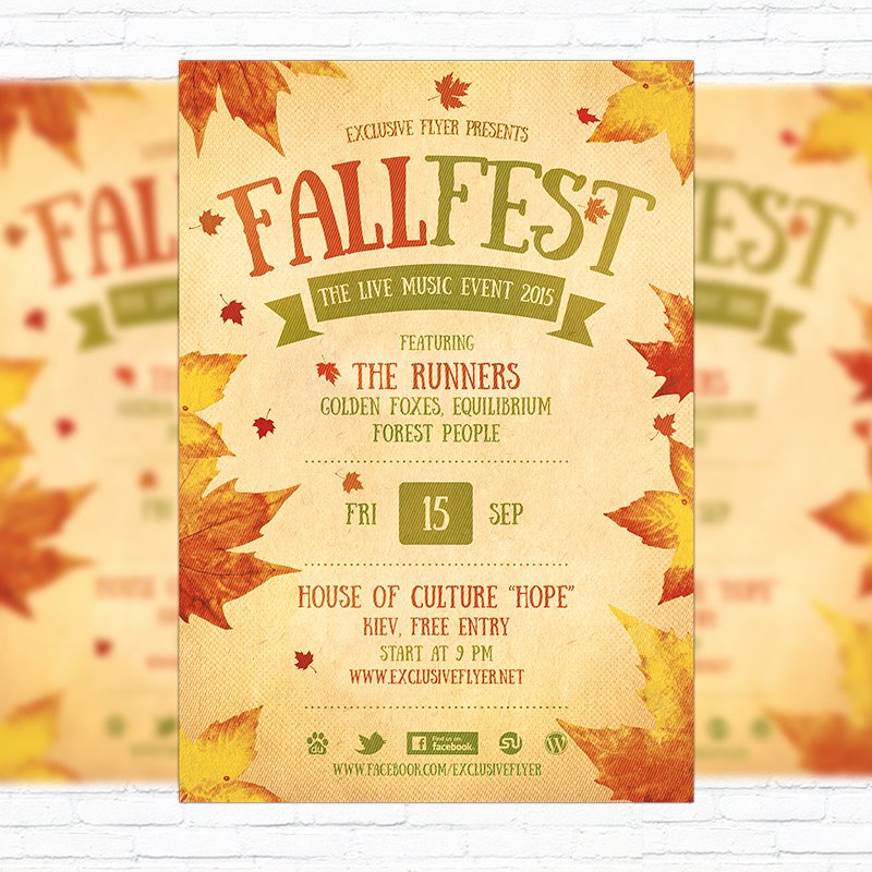 Fall Festival Flyer Template Printable Flyers In Word and