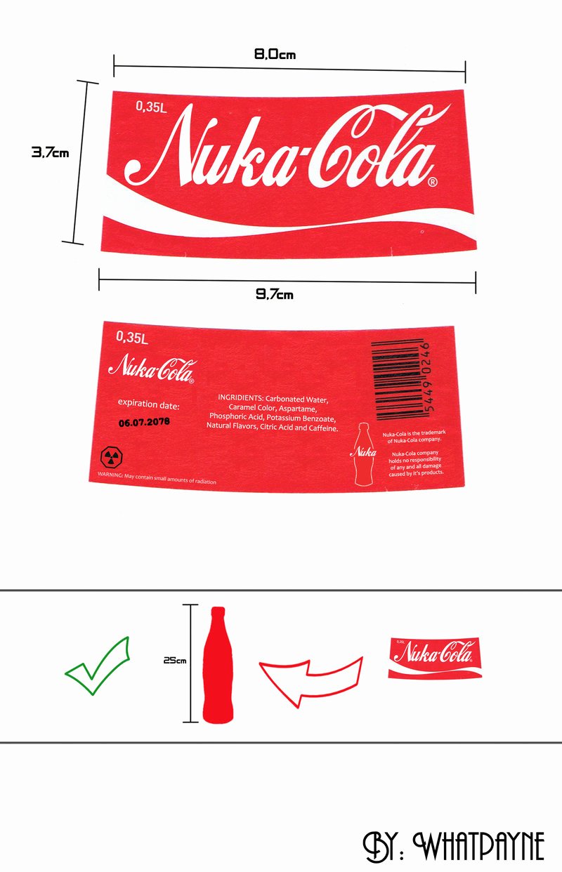 Fallout Nuka Cola Label by Whatpayne On Deviantart