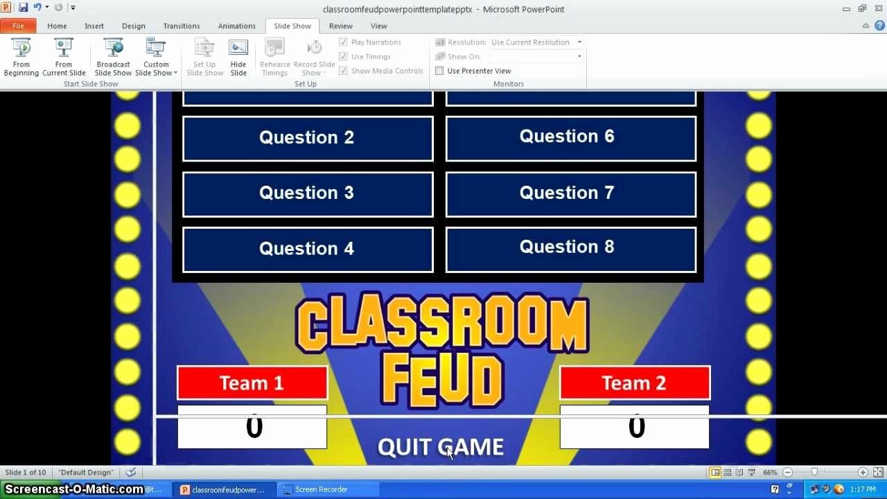 Family Feud Game Template