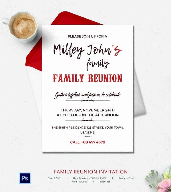 Family Reunion Invitation Templates Beepmunk
