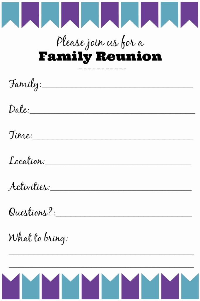 Family Reunion Invitation Templates Ginny S Recipes &amp; Tips