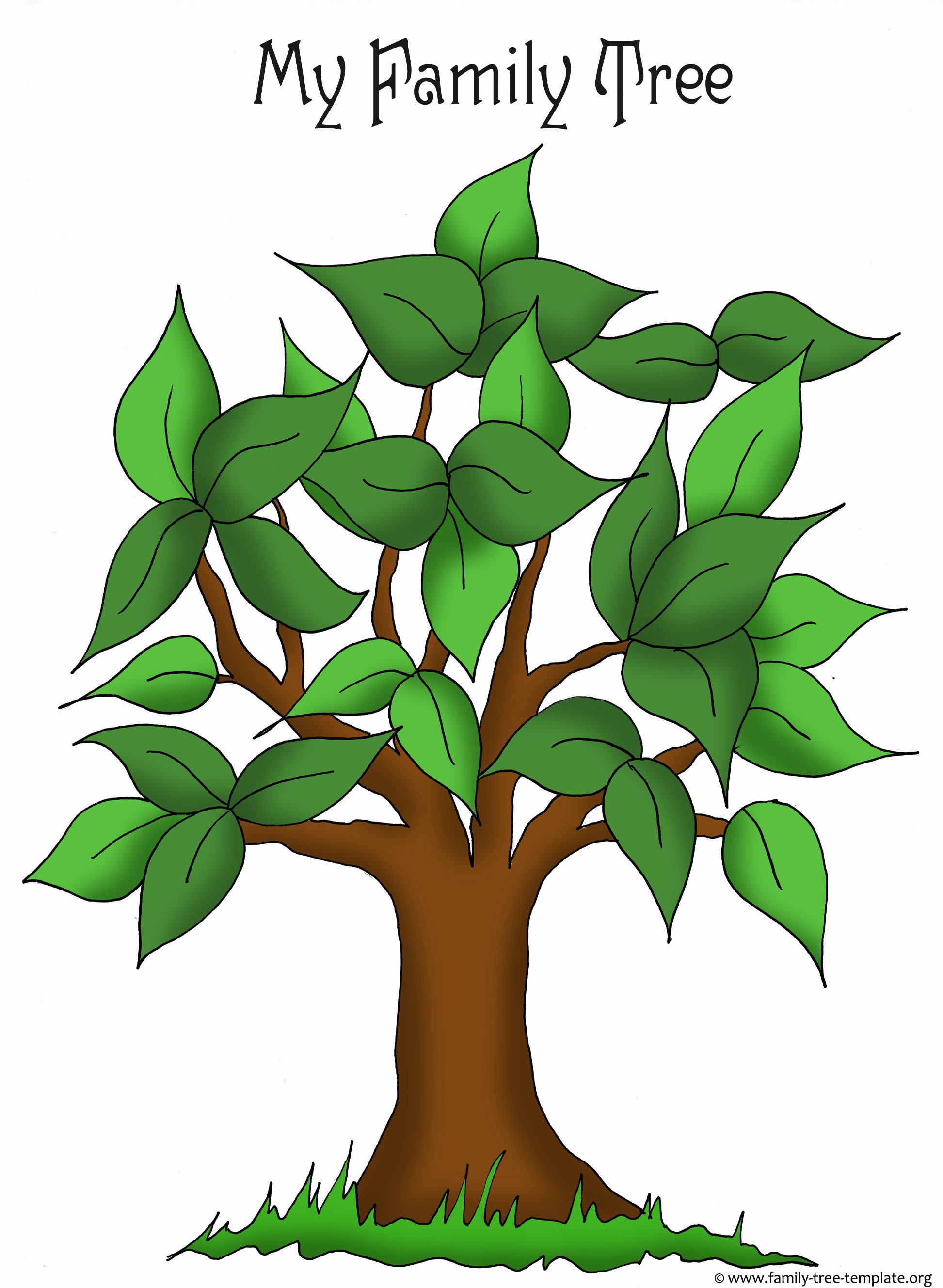 Family Tree Templates &amp; Genealogy Clipart for Your