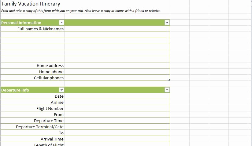 family vacation planner template 144