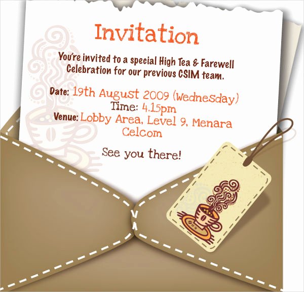 Farewell Party Invitations Templates