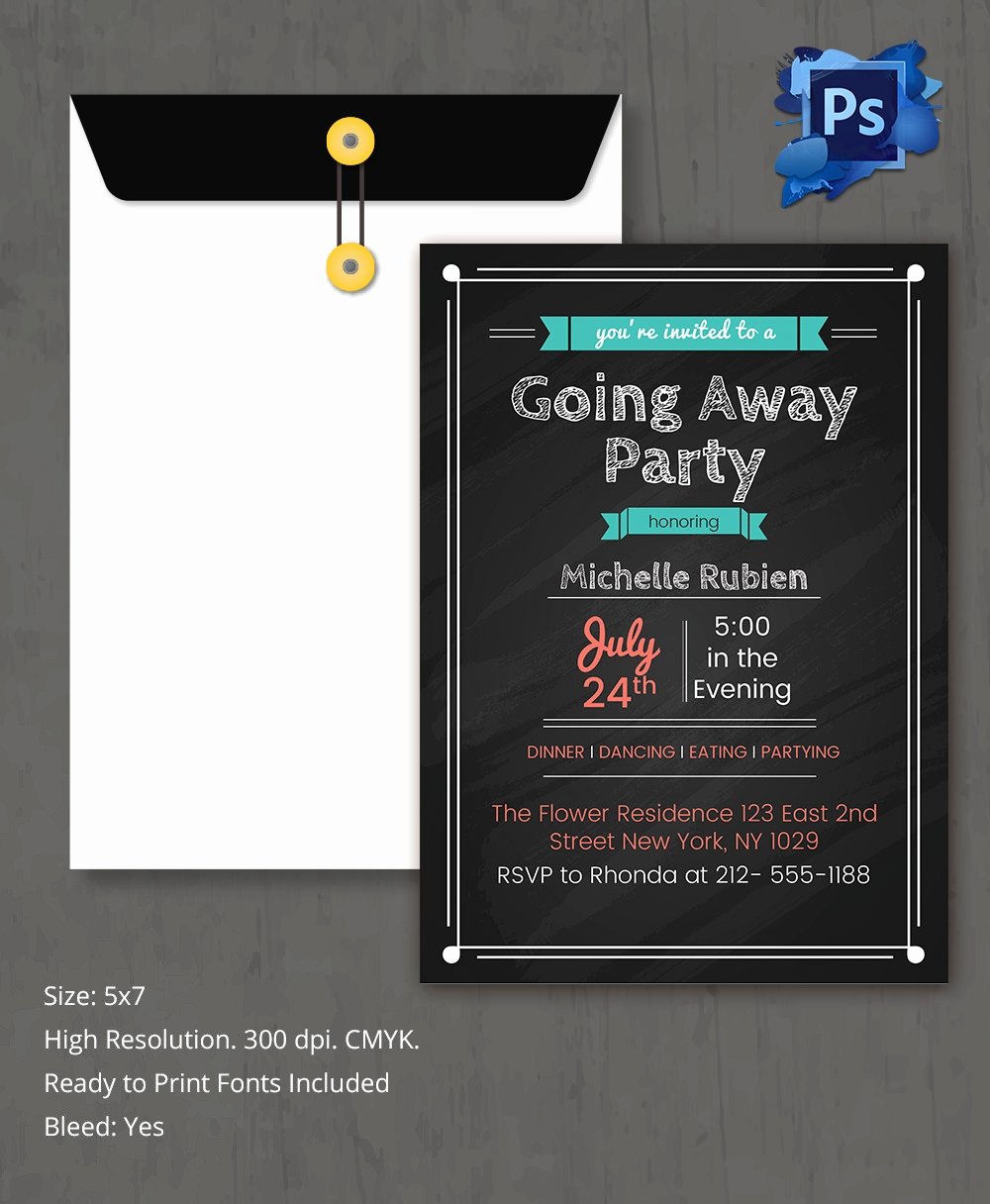 Farewell Party Invitation Template 26 Free Psd format